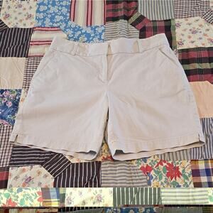 LOFT The Riviera Short Women's Size 10 Chino Shorts Beige Cotton Stretch Pockets
